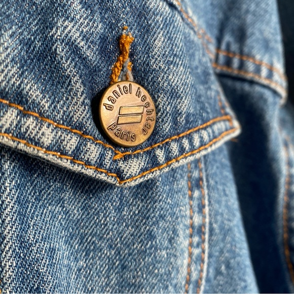 Vintage 90s Daniel Hechter Paris Oversized Denim Jacket Size L - Longline - Picture 5 of 16